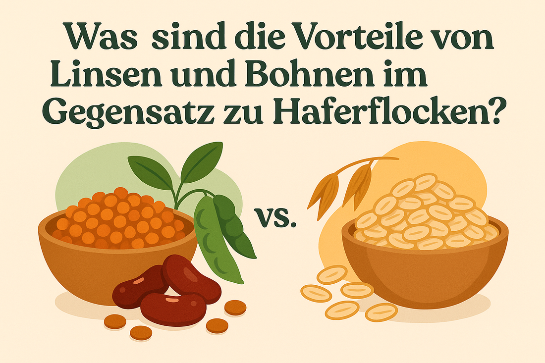 Was sind die vorteile von Linsen und Bohnen im Gegensatz zu Haferflocken