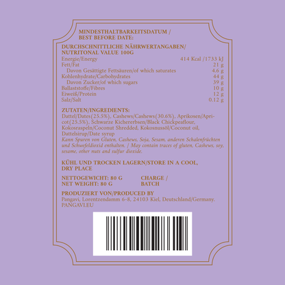 Beanbites Aprikose-Kokos (80g) | Proteinballs | Bohnenpower